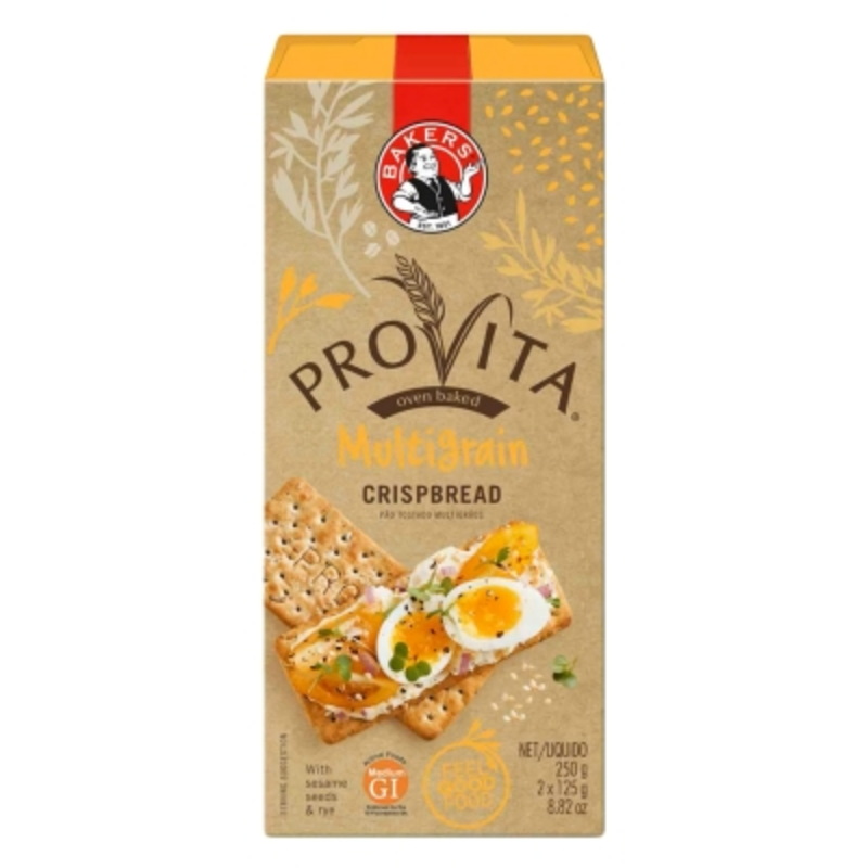 Bakers Provita Multigrain Crisps Bread 250G